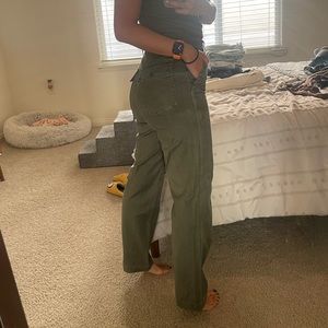 Madewell Olive Cargo Pants Petite Size 26